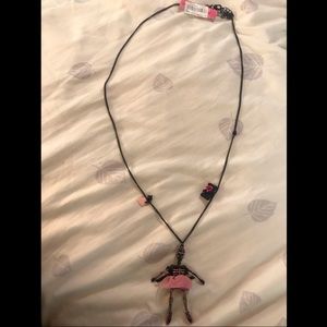 NWT Betsey Johnson Skeleton Ballerina Necklace